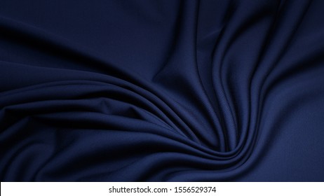 
Rayon Fabric In Blue. Pattern, Background.