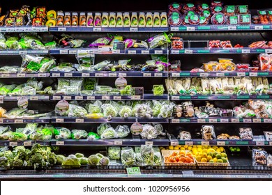 Fresh Fruits Vegetables On Shelf Supermarket Stock Photo 1033901476 ...