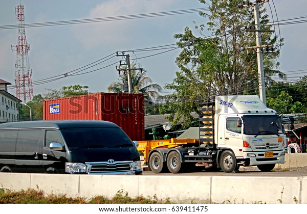 RAYONG-THAILAND-FEBRUARY 18 :\
The transportation truck on the road on February 18, 2016 Rayong\
Province,\
Thailand