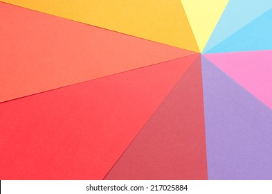 Rays Of Colorful Construction Paper