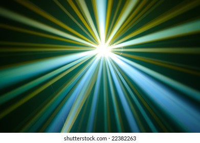 Rays in haze