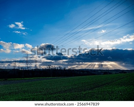 Similar – Image, Stock Photo soft dark sky with clouds