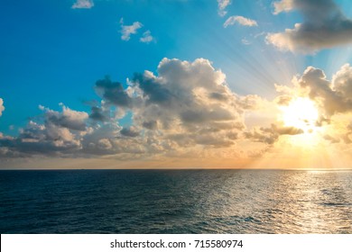 Sun Over Ocean High Res Stock Images Shutterstock