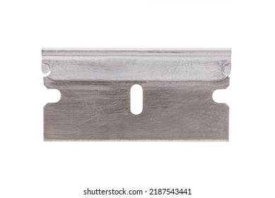 Razor Blade Isolated On White Background.