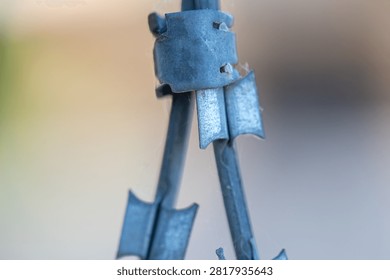 Razor wire security barrier deterring access and marking boundaries