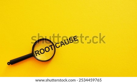 RCA Root Cause Analysis concept. Root cause analysis or solving problem