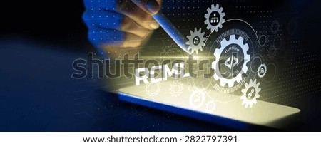 RCML robotic coding markup language system for software development and automation engineering