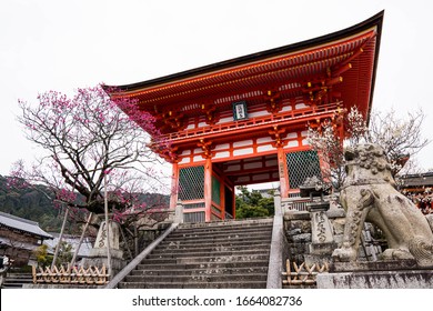 reaching Nioh-gate(仁王門, Diva gate); the main gate of Kiyomizu-dera temple in which is part of the Historic Monuments of Ancient Kyoto and a UNESCO World Heritage site