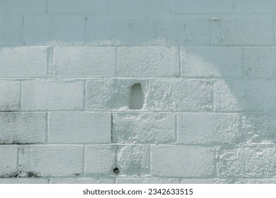 reactangle white brick two holl