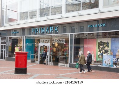 Reading, Berkshire, UK, 03 13 2022 The Primark store in Reading, Berkshire in the UK