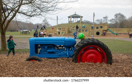 Reading, Berkshire, UK, March 1 2019: Children's Play Areas At Wellington Country Park