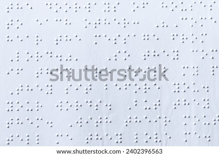 Reading a book in Braille