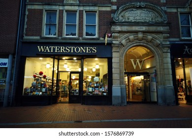 READING, UK - DECEMBER 2, 2019: Waterstones Book Shop On Broad Street In Reading, Berkshire, UK.