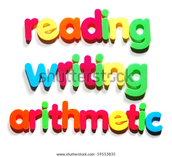 Reading Writing Arithmetic Stock Photo (Edit Now) 59553835