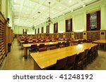 Readling room in university library, edmonton, alberta, canada