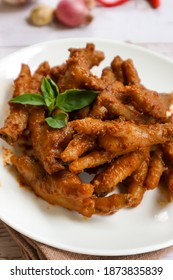 Ready To Eat. Spicy Chicken Feet Rendang Sauce Or 