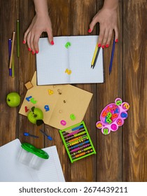 Ready for a math and arithmetic lesson with an abacus. Modern methods and approaches to teaching mathematics to little children