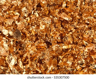 Real 24k Gold Flakes Background