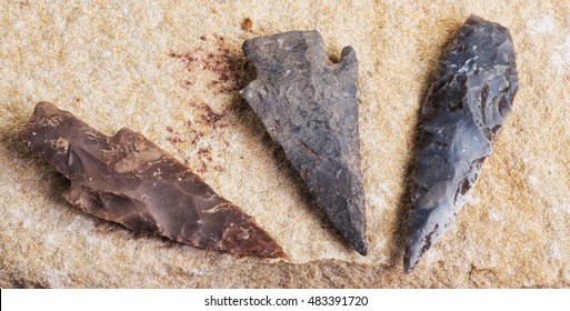 Real American Indian arrowheads found in Dripping Springs ,Texas.