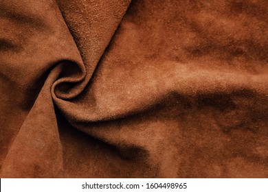 Real Brown Suede Background Texture