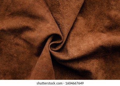 Real Brown Suede Background Texture