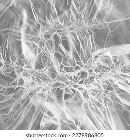 Real complex interesting texture of melted polyethylene as original background or wallpapers.