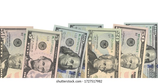 Real Dollars Money Banknote Isolated Background Png