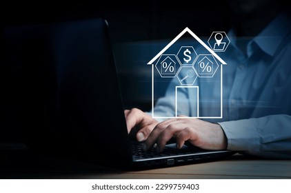 real estate investment concept, buy house, location, energy efficiency rating and property.. - Shutterstock ID 2299759403