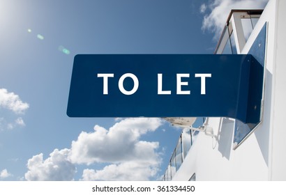 Real Estate TO LET Sign.
