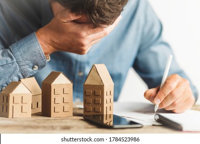 Real estate problem, lack of money for mortgage payments.