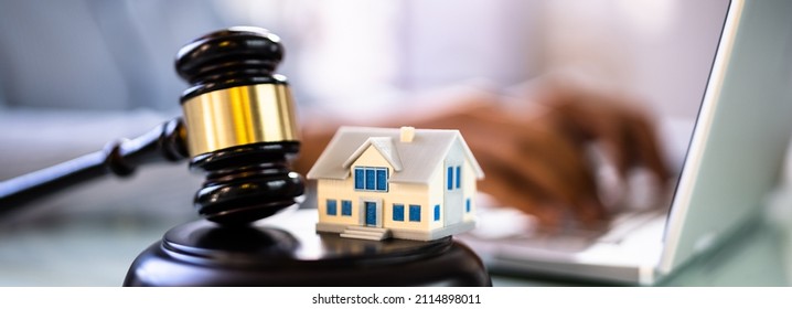 Real Estate Property Auction And Arbitration. Houses Litigation