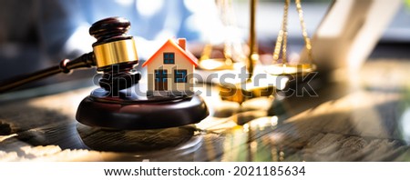 Real Estate Property Auction And Arbitration. Houses Litigation