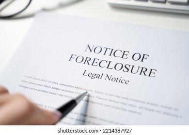 Real Estate Property Auction Or Foreclosure Litigation