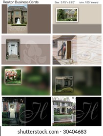 Real Estate / Realtor Business Card Design Templates