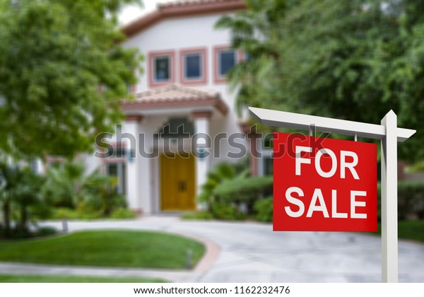 Real Estate Sign Front New Stock Photo (Edit Now) 1162232476