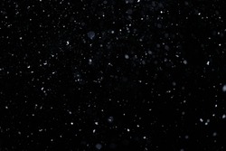 Real Falling Snow On Black Background For Blending Modes In Ps. Ver 08 - Few Snowflakes In Blur.