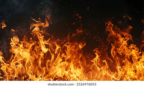 Real Fire Flames Background texture Overlay - Powered by Shutterstock