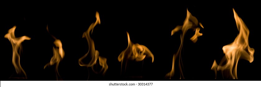 Real Fire Flames Set Isolated On Stock Photo 30314377 | Shutterstock