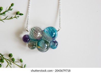 Real Flowers In Epoxy Resin, Jewelry