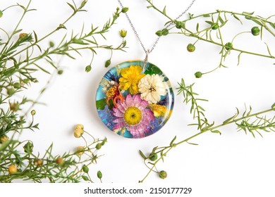 Real Flowers In Epoxy Resin, Jewelry