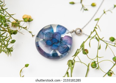 Real Flowers In Epoxy Resin, Jewelry