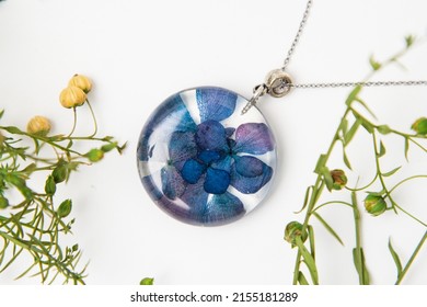 Real Flowers In Epoxy Resin, Jewelry