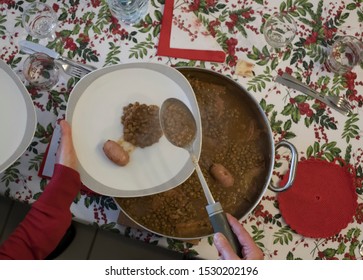 Real Italian Christmas Lunch With Lentils And Sausage