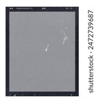Real macro photo film frame strip high-resolution blank filter. 35mm scan template texture effect. Editable camera roll social stories design. Isolated vintage analog cinema empty scratches