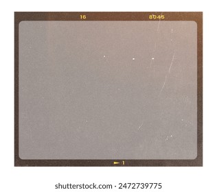 Real macro photo film frame strip high-resolution blank filter. 35mm scan template texture effect. Editable camera roll social stories design. Isolated vintage analog cinema empty scratches - Powered by Shutterstock