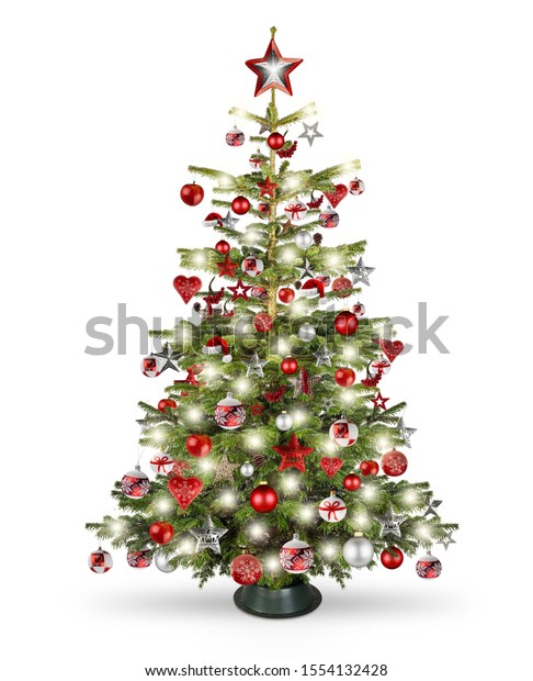 Real Natural Nordmann Xmas Christmas Tree Stock Photo Edit Now