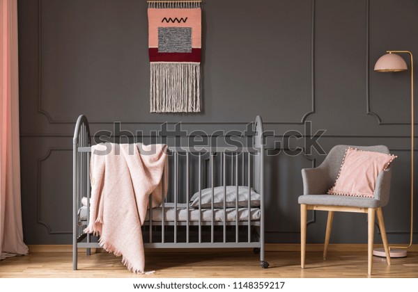 Real Photo Baby Crib Blanket Standing Stock Photo Edit Now