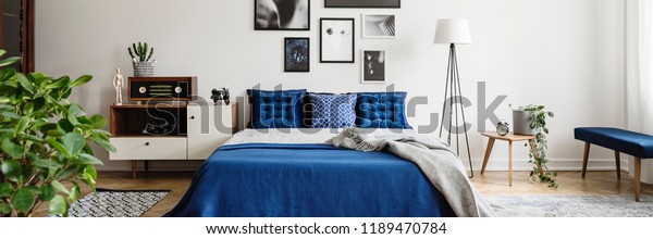Real Photo Eclectic Bedroom Interior Graphics Stock Photo Edit