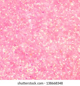 Real pink glitter with soft focus