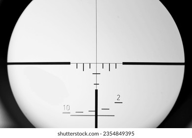 real sniper scope sight view